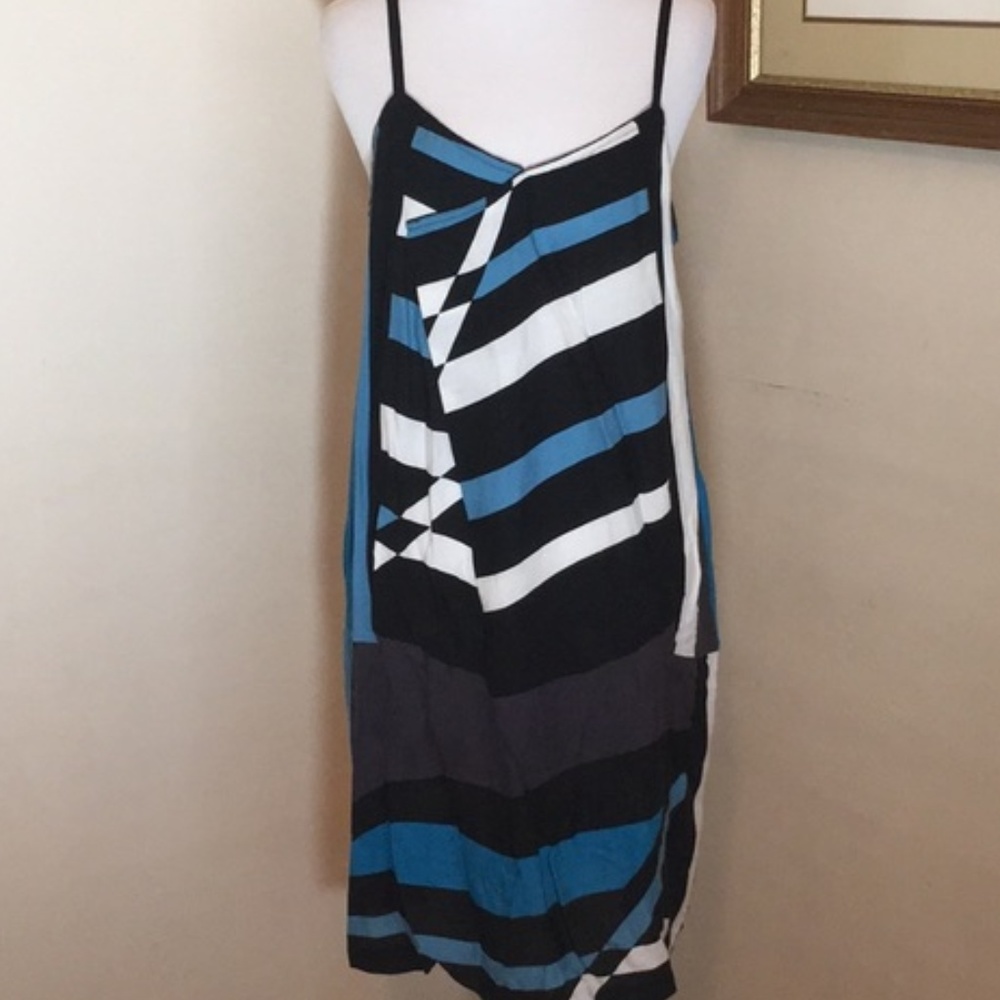 Derek Lam sleeveless striped mini dress